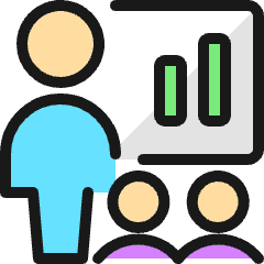 Presentation Statistics Icon from Ultimate Colors Set
