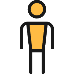 Primitive Symbols Man 1 Icon from Ultimate Colors Set