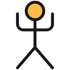Primitive Symbols Man Icon from Ultimate Colors Set