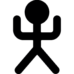 Primitive Symbols Man Icon from Ultimate Bold Set