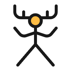 Primitive Symbols Shaman Icon from Ultimate Colors Set