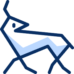 Primitive Sign Deer 2 Icon from Cyber Duotone Set