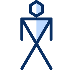 Primitive Sign Human 1 Icon from Cyber Duotone Set