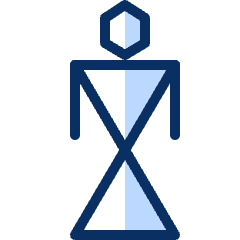Primitive Sign Human 2 Icon from Cyber Duotone Set