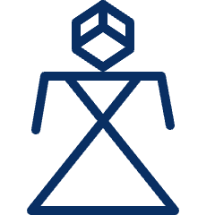 Primitive Sign Human 3 Icon from Cyber Line Set