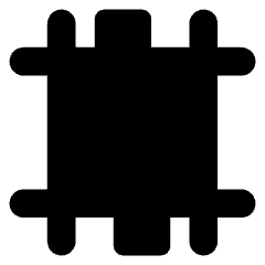 Color Registration Icon from Core Solid Set