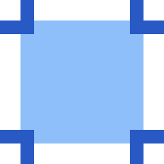 Crop Marks Icon from Sharp Flat Set