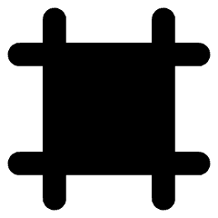 Crop Marks Icon from Core Solid Set