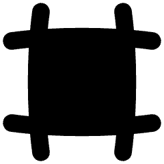 Crop Marks Icon from Flex Solid Set