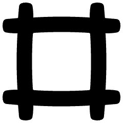 Crop Marks Icon from Plump Solid Set