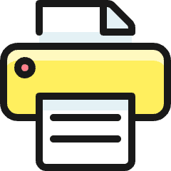 Print Text Icon from Ultimate Colors Set