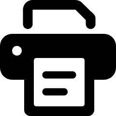 Print Text Icon from Ultimate Bold Set