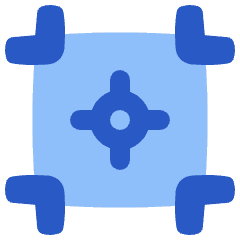 Registration Marks Icon from Plump Flat Set