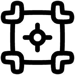 Registration Marks Icon from Plump Line Set