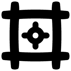 Registration Marks Icon from Plump Solid Set