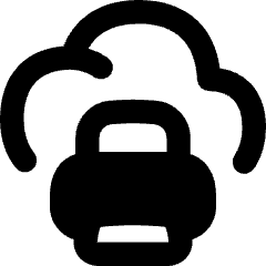 Cloud Printing Icon from Flex Remix Set