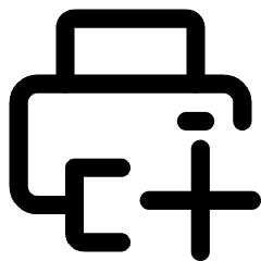 Print Add Printer Icon from Core Line Set