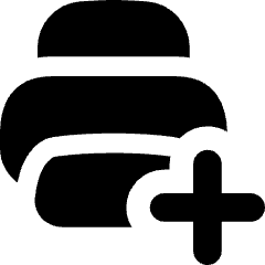 Print Add Printer Icon from Flex Solid Set