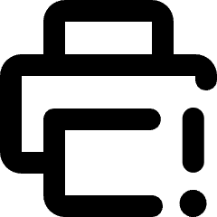 Print Error Icon from Micro Line Set