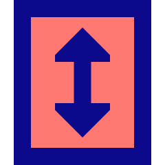 Print Fit Vertical Icon from Sharp Pop Set