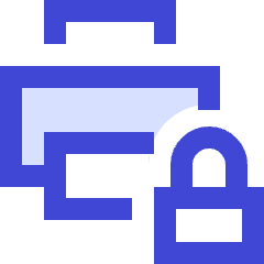 Print Lock Icon from Sharp Duo Set