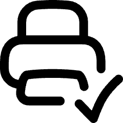 Print Printer Connected Icon from Flex Line Set