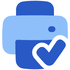 Print Printer Connected Icon from Plump Flat Set