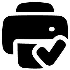 Print Printer Connected Icon from Plump Solid Set