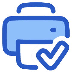 Print Printer Connected Icon from Plump Duo Set