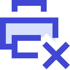 Print Printer Disconnected Icon from Sharp Duo Set