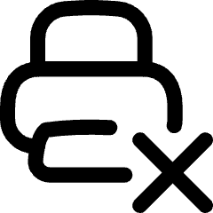 Print Printer Disconnected Icon from Flex Line Set