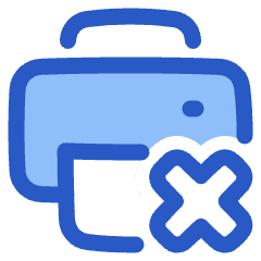 Print Printer Disconnected Icon from Plump Duo Set