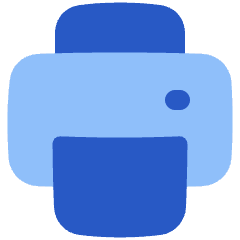 Print Printer Solo Icon from Plump Flat Set
