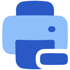 Print Remove Printer Icon from Plump Flat Set