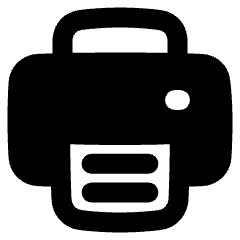 Printer Icon from Plump Remix Set