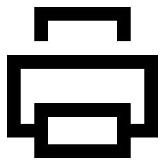 Printer Icon from Sharp Line Set