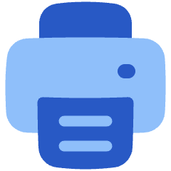 Printer Icon from Plump Flat Set