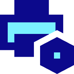 Printer Maintenance Nut Icon from Sharp Pop Set