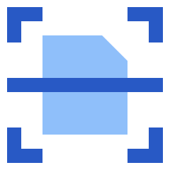 Scan Document Icon from Sharp Flat Set