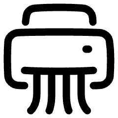 Shredder Icon from Plump Line Set