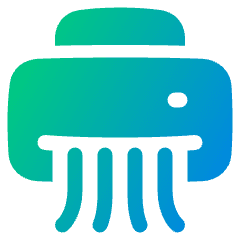 Shredder Icon from Plump Gradient Set