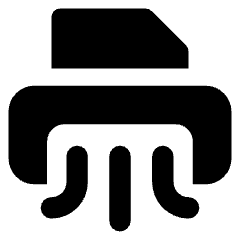 Shredder Icon from Core Solid Set