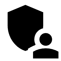 Admin Panel Settings Fill Icon from Sharp Fill - Material Pro Set