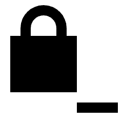 Encryption Remove Fill Icon from Sharp Fill - Streamline Material Set