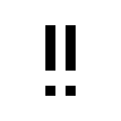 Exclamation Medium Alert Fill Icon from Outlined Fill - Streamline Material Set