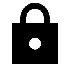 Lock Fill Icon from Sharp Fill - Streamline Material Set