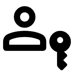 Passkey Icon from Rounded Line - Streamline Material Set