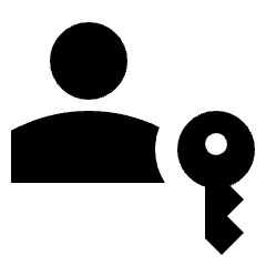 Passkey Fill Icon from Sharp Fill - Streamline Material Set