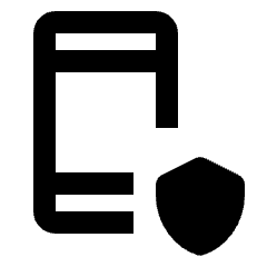 Phone Security Icon from Rounded Line - Streamline Material Set