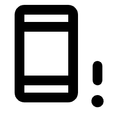 Phonelink Alert Icon from Rounded Line - Streamline Material Set